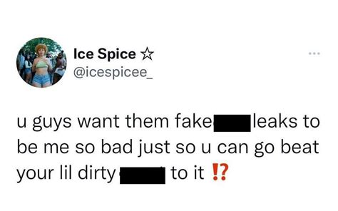 ice spice twitter leaked|Ice Spice responds after her alleged sex tape leaks on Twitter